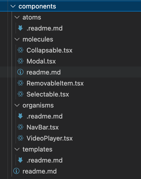 Atomic Design Structure