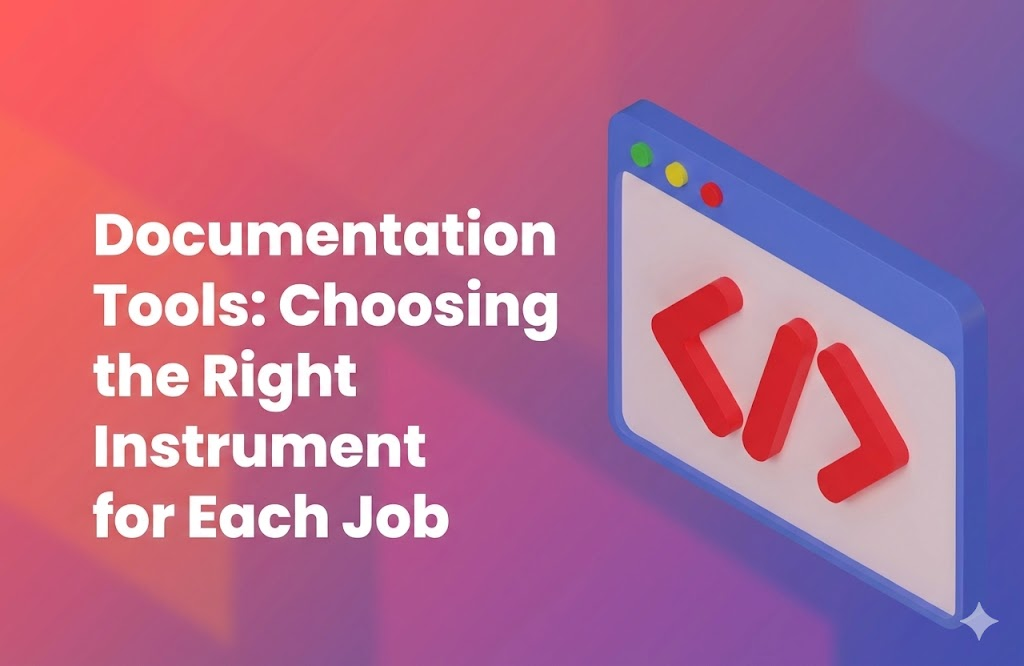 Documentation Tools: Choosing the Right Instrument for Each Job
